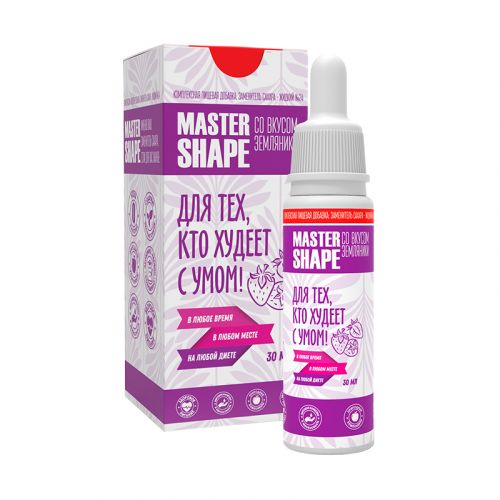 Жидкий сахарозаменитель 24, Земляника, 30 мл, Master Shape