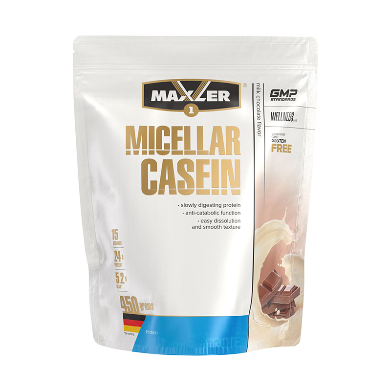 Micellar Casein, Молочный шоколад, 450 г, Maxler