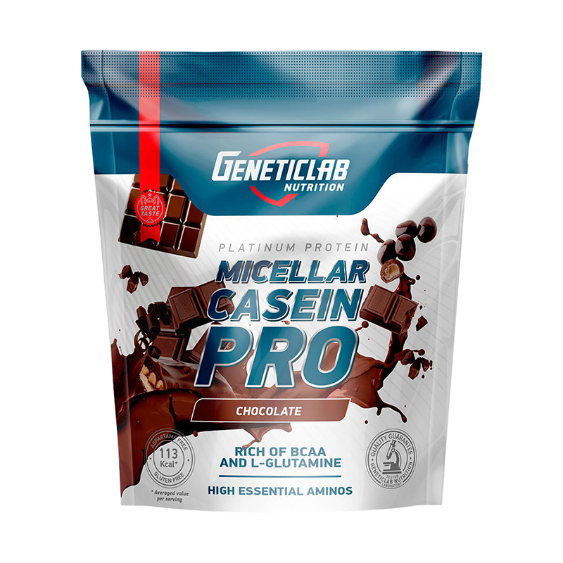 Micellar Casein Pro, Шоколад, 1000 г, Geneticlab