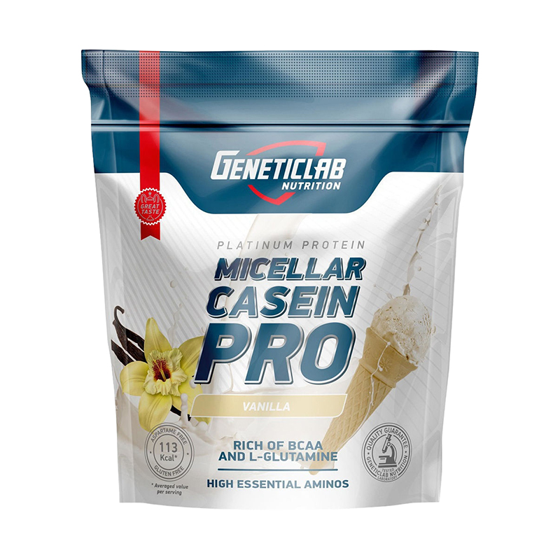 Micellar Casein Pro, Ваниль, 1000 г, Geneticlab