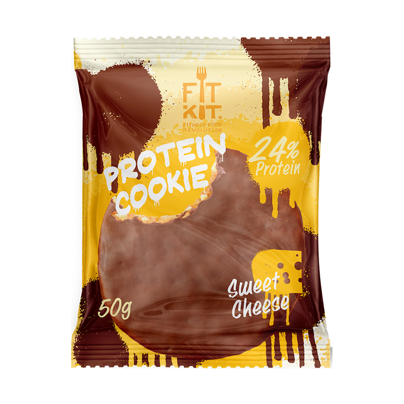 Protein Chocolate Cookie, Сладкий сыр, 50 грамм, FIT KIT