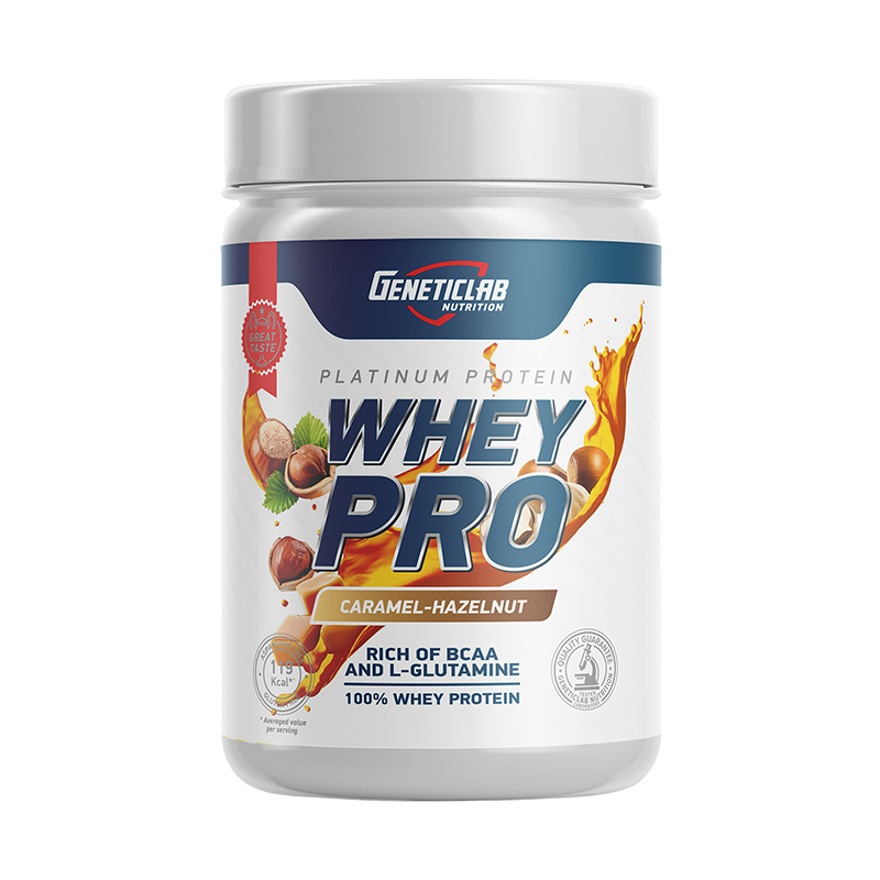 Whey Pro, Карамель-фундук, 150 г, Geneticlab