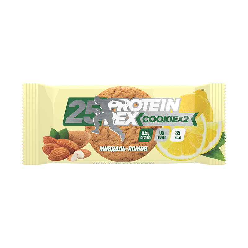 Cookies, Миндаль-лимон, 50 г, ProteinRex