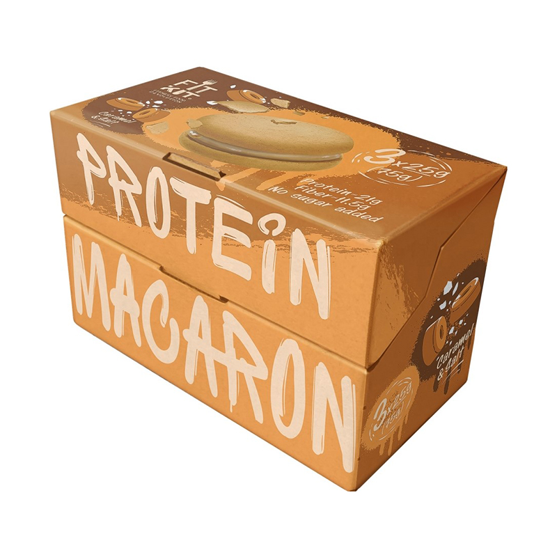 Protein Macaron, Солёная карамель, 75 г, FIT KIT