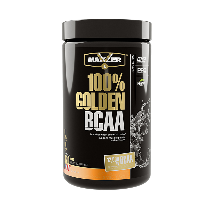 100% Golden BCAA, Натуральный, 420 г, Maxler