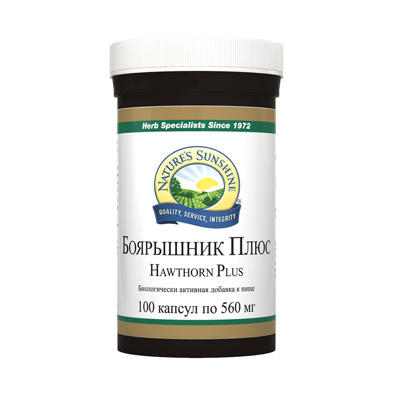 Боярышник Плюс НСП, 100 капсул, Nature’s Sunshine
