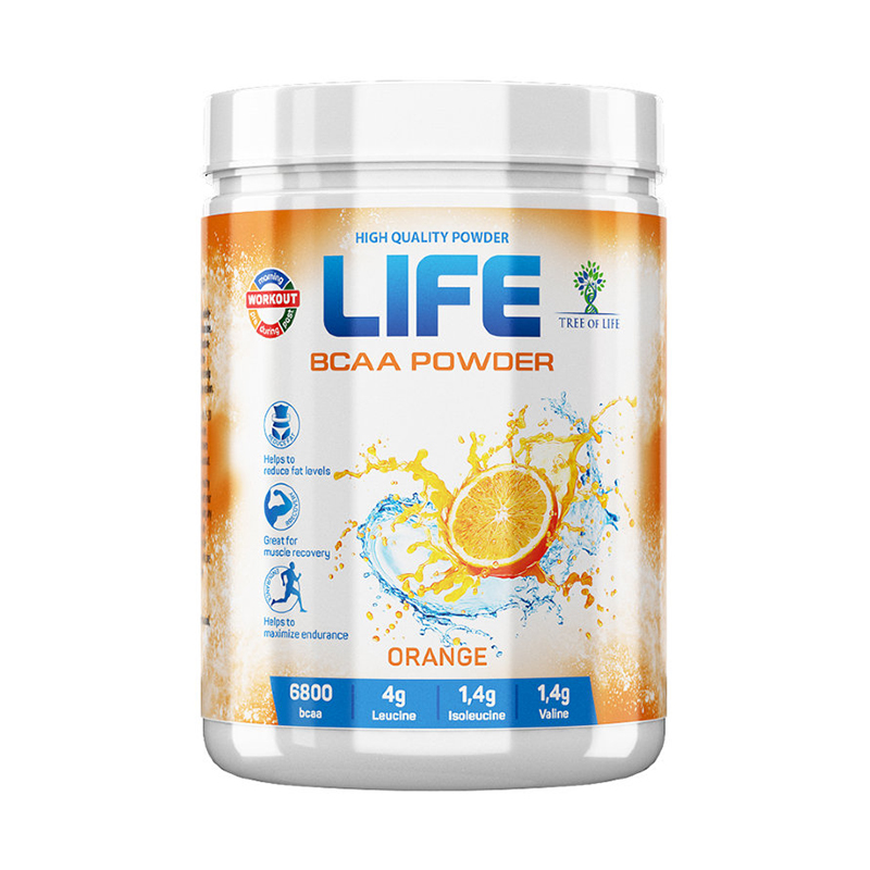 Life BCAA, Апельсин, 400 г, Tree of Life