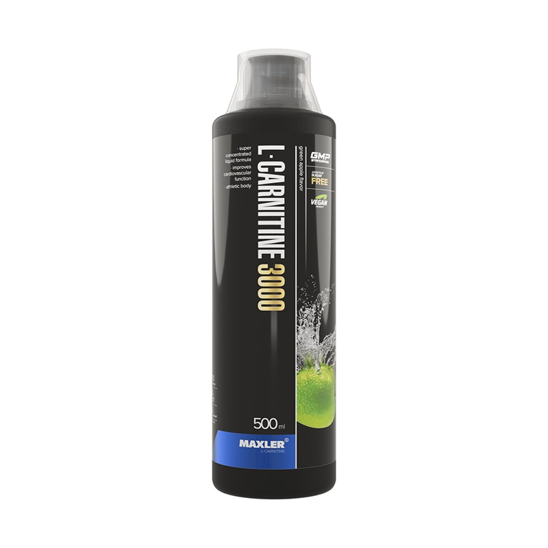 L-Carnitine Comfortable Shape 3000, Зелёное яблоко, 500 мл, Maxler