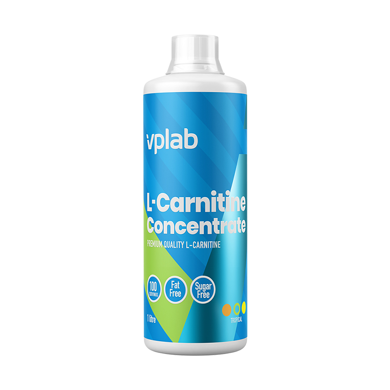 L-Carnitine Concentrate, Тропические фрукты, 1000 мл, VPLab