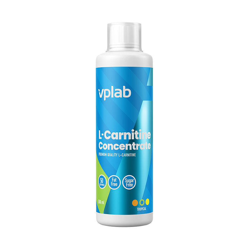 L-Carnitine Concentrate, Тропические фрукты, 500 мл, VPLab