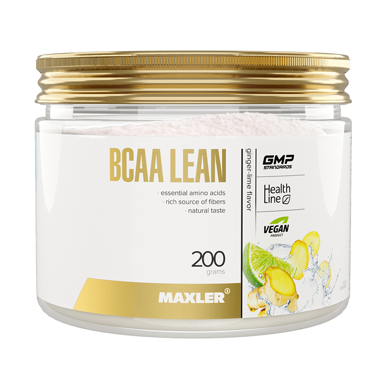 BCAA Lean, Имбирь-лайм, 200 г, Maxler