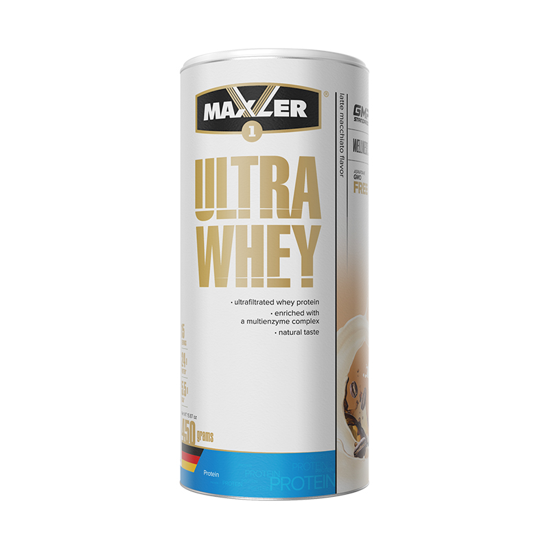 Ultra Whey, Латте макиато, 450 г, Maxler