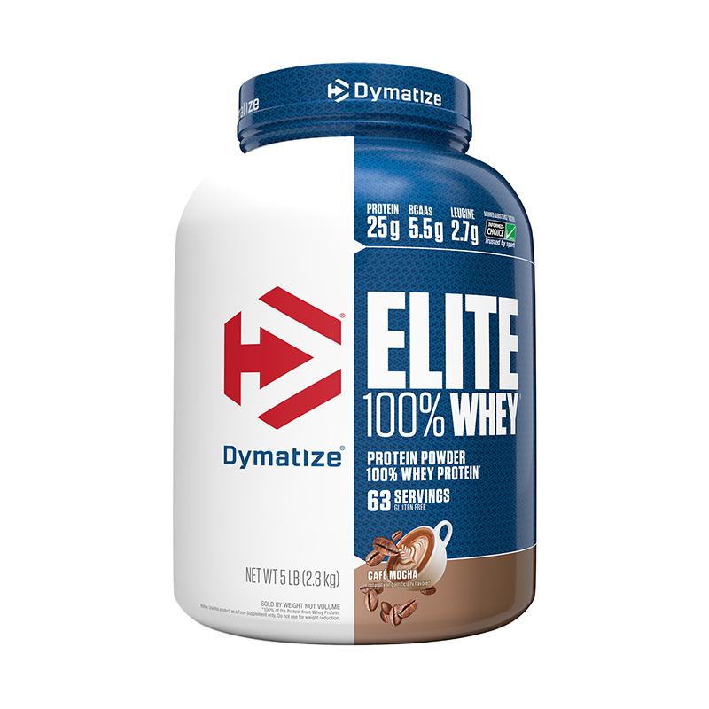 Elite Whey, Кофе мокко, 2270 г, Dymatize