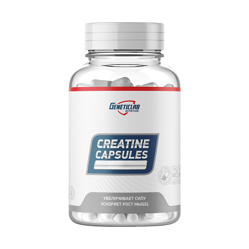 Creatine Capsules 4450, 180 капсул, Geneticlab Nutrition