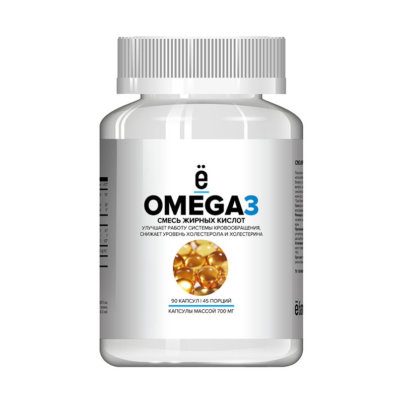 Omega 3, 90 капсул, Ё-батон