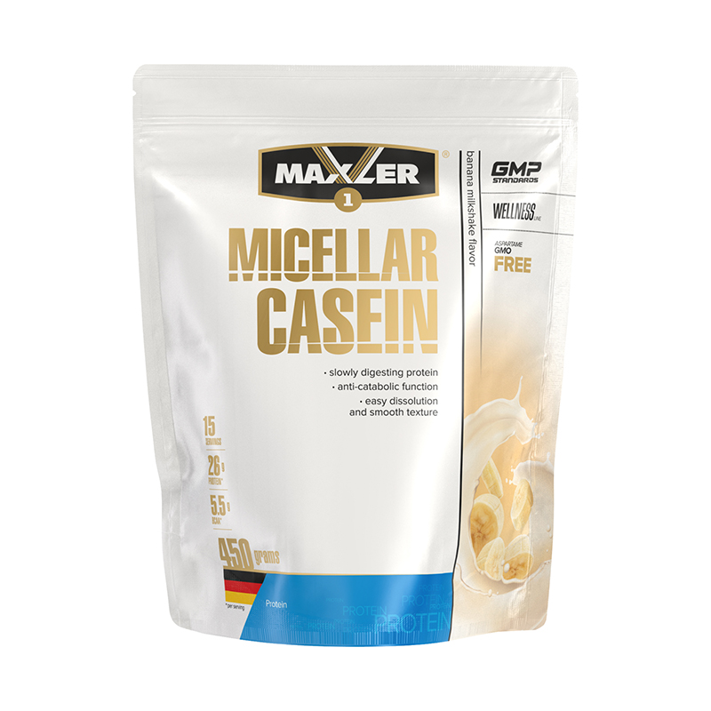 Micellar Casein, Банан, 450 г, Maxler