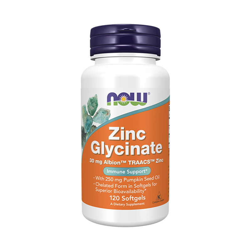 NOW Zinc Glycinate 120 капсул