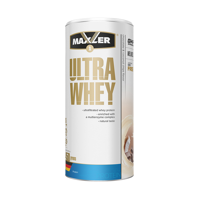 Ultra Whey, Шоколад-кокос, 450 г, Maxler