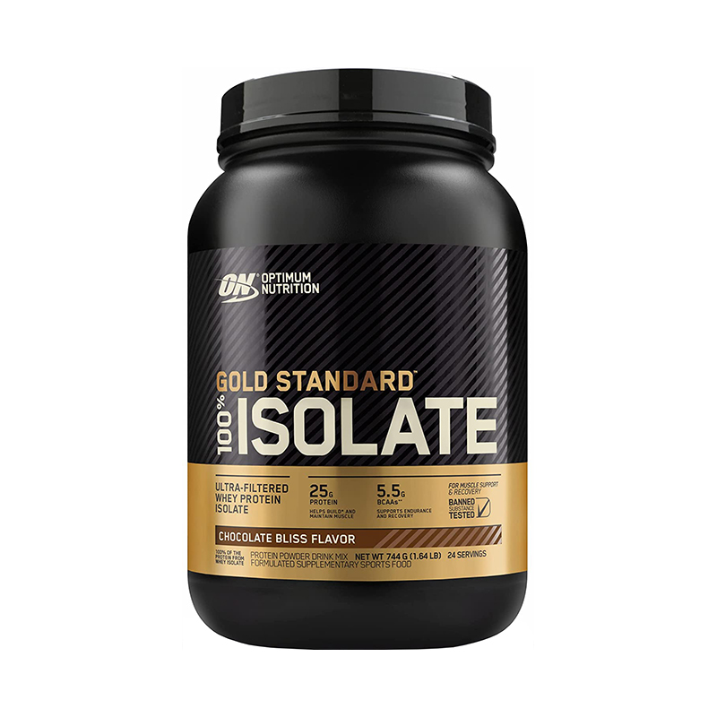 Gold Standard 100% Isolate, Шоколад, 740 г, Optimum Nutrition