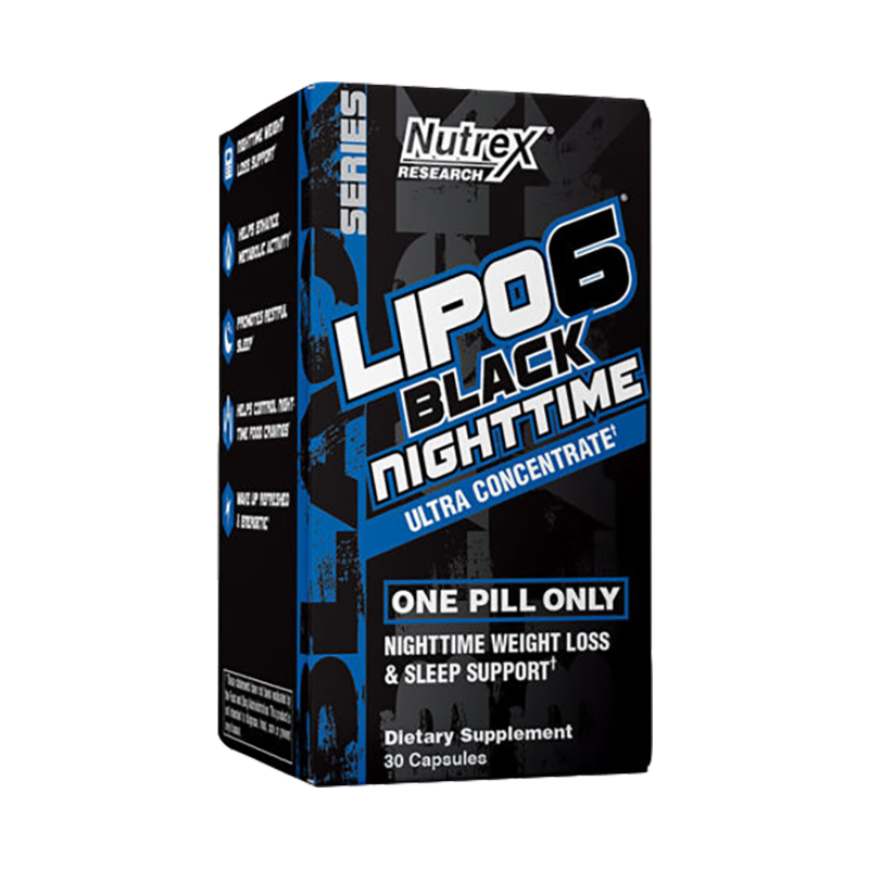 Lipo 6 Black NightTime, 30 капсул, Nutrex