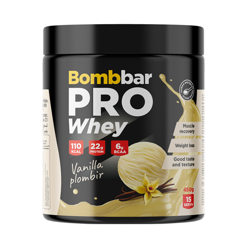 Bombbar PRO Whey Ванильно-сливочный пломбир 450 г