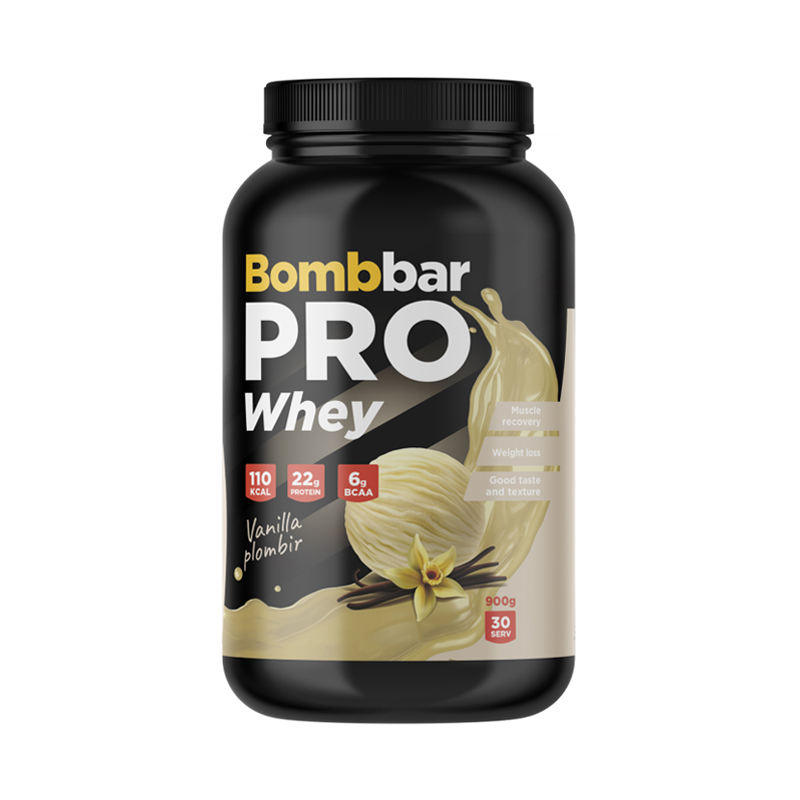 Bombbar PRO Whey Ванильно-сливочный пломбир 900 г