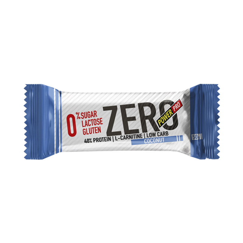Zero Bar 40%, Кокос, 50 г, Power Pro