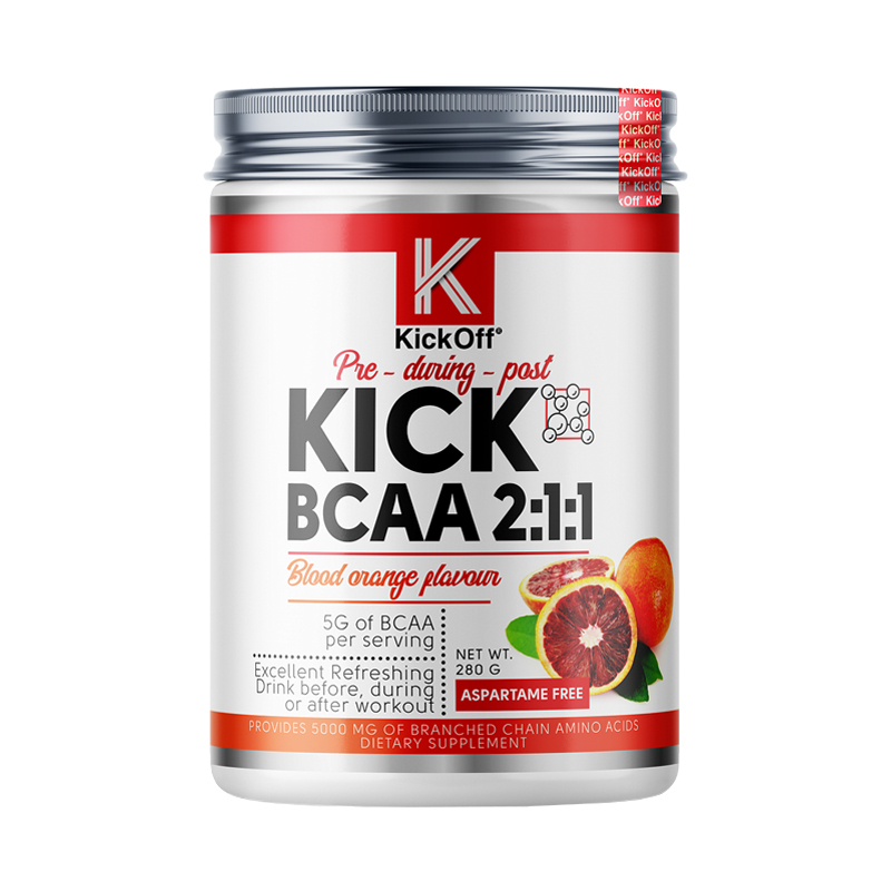 Kick BCAA 2:1:1, Красный апельсин, 280 грамм, KickOff Nutrition