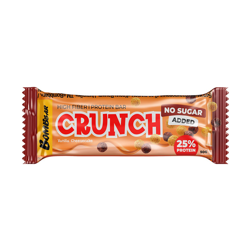 Батончик Crunch, Ванильный чизкейк, 50 грамм, Bombbar