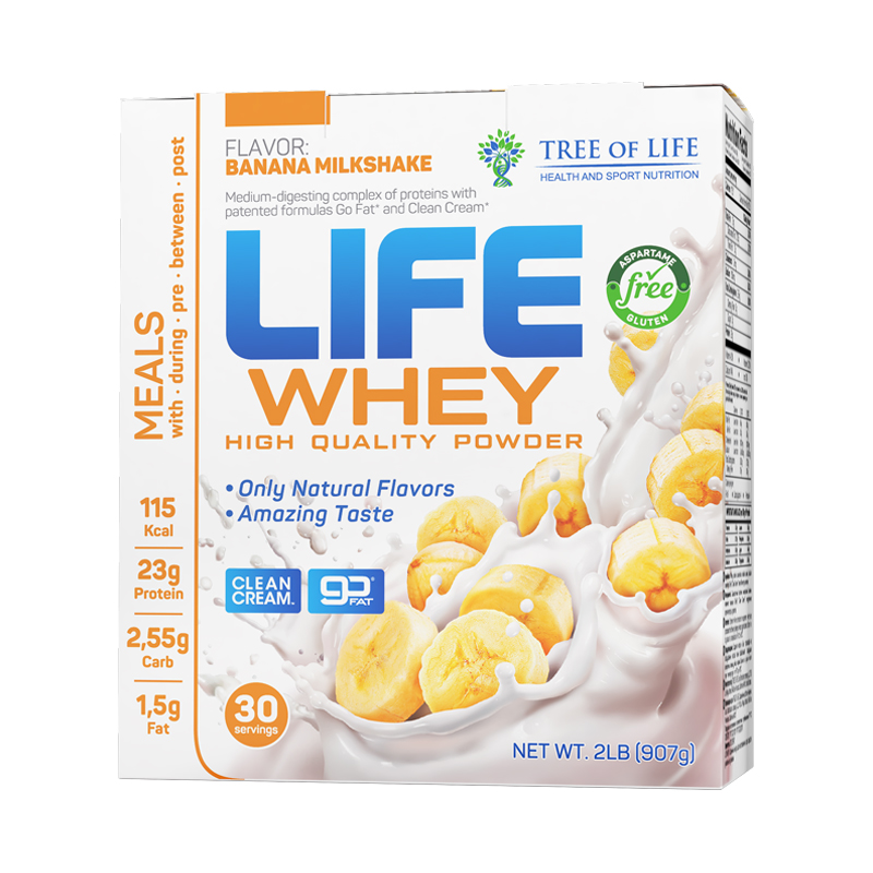 Life Whey, Банан, 908 г, Tree of Life