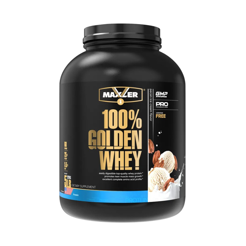 100% Golden Whey, Ореховое мороженое, 2270 г, Maxler