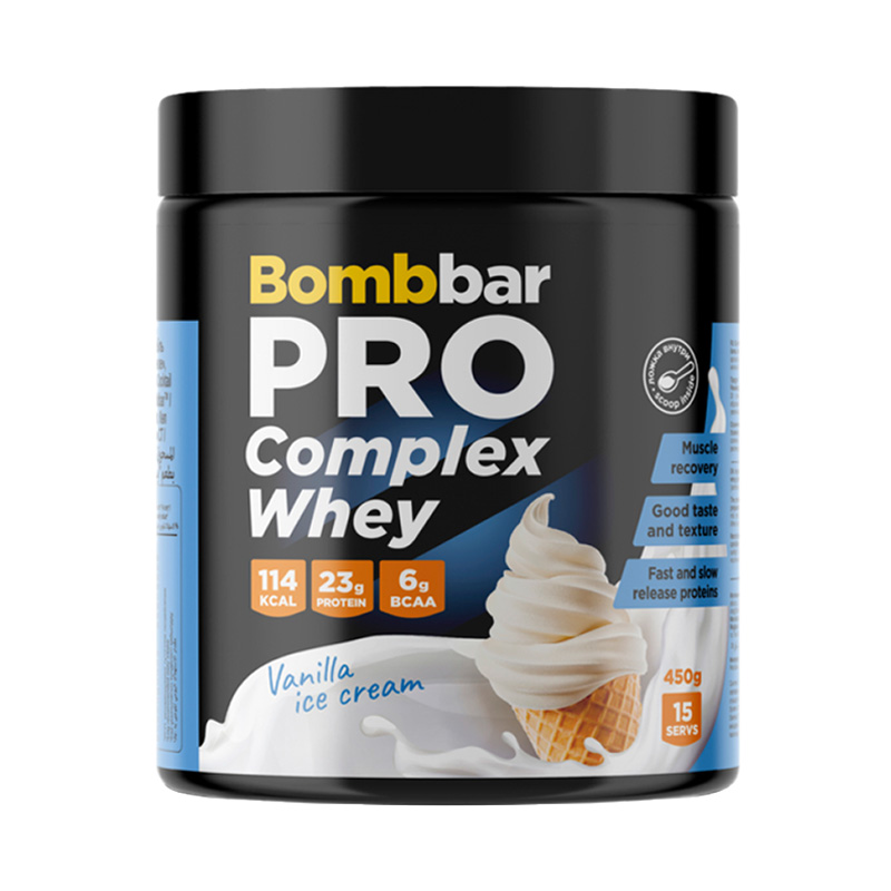 Bombbar PRO Complex Whey Ванильное мороженое 450 г