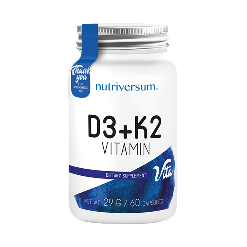 D3+K2 Vitamin 60 капсул Nutriversum