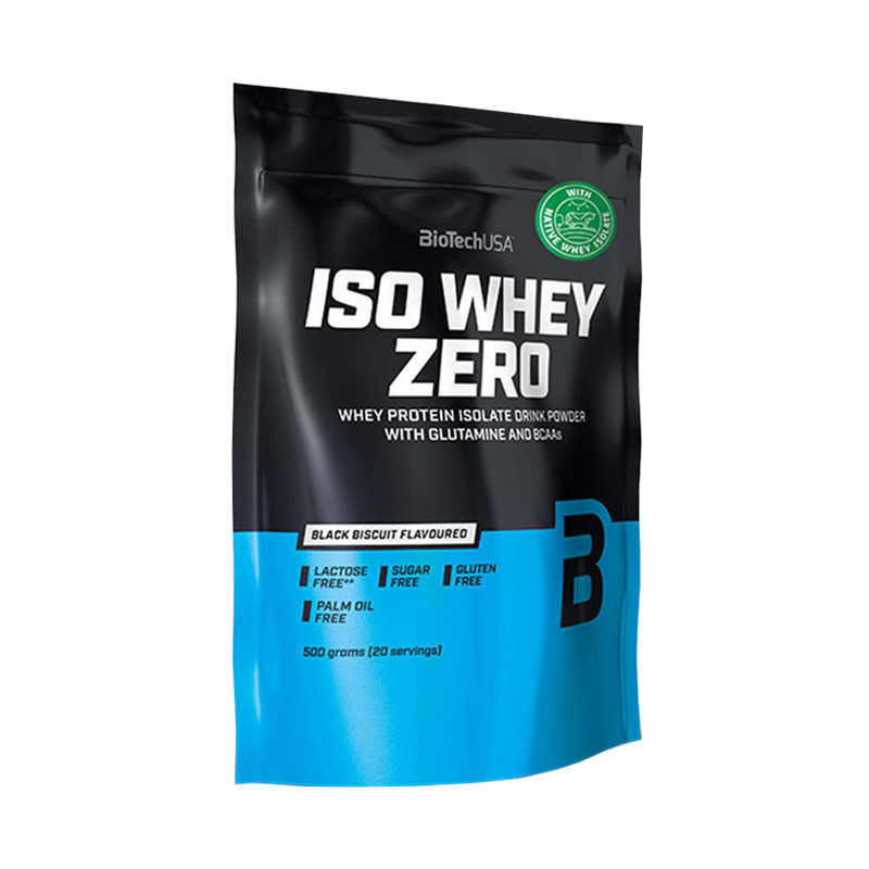 Iso Whey Zero, Чёрный бисквит, 500 г, Biotech USA