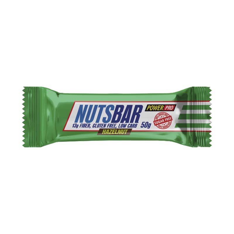 Nutsbar Арахис, карамель, фундук 50 г Power Pro