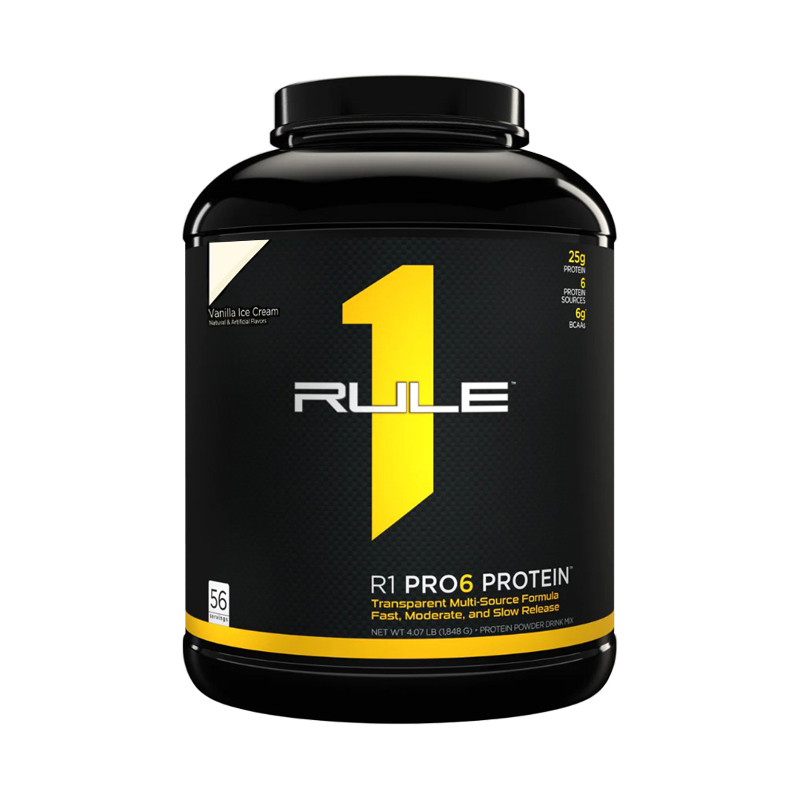 R1 Pro6 Protein Ванильное мороженое 1820 г Rule 1 Proteins