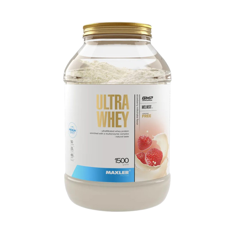 Ultra Whey Клубника 1500 г Maxler