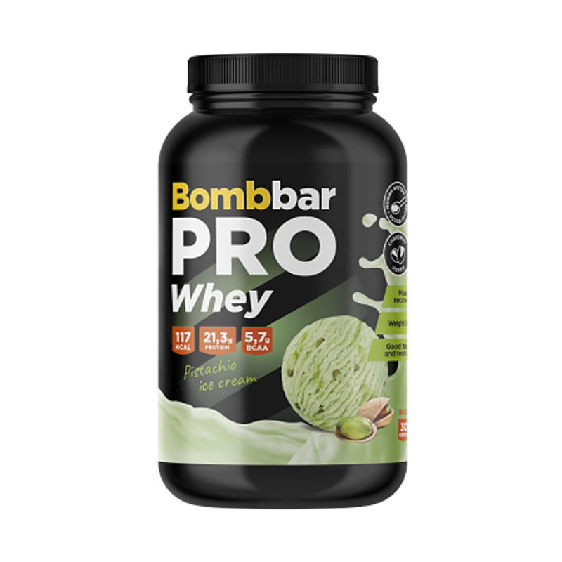PRO Whey Фисташковое мороженое 900 г Bombbar