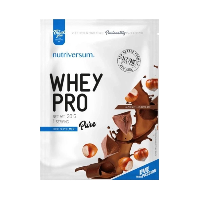 Whey Pro Шоколад-фундук 30 г Nutriversum