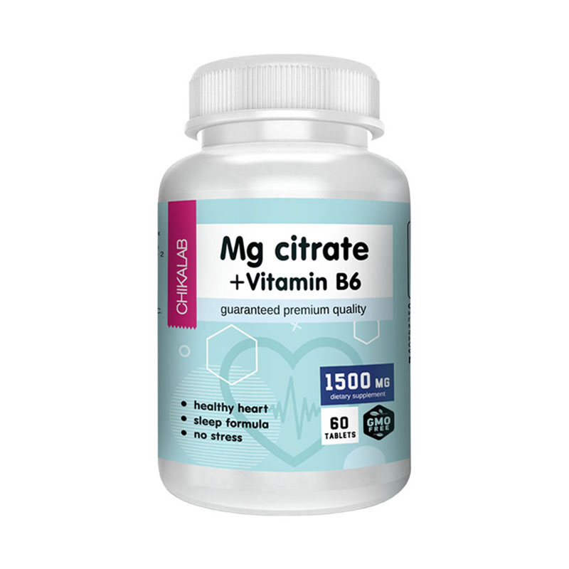 Chikalab Mg citrate + Vitamin B6 60 таблеток