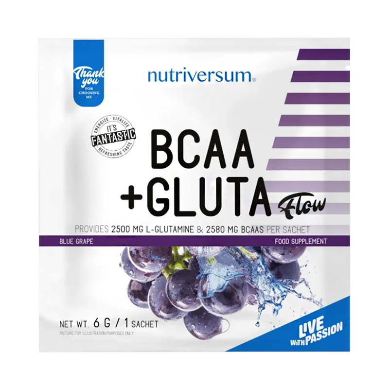Nutriversum BCAA + GLUTA Виноград 6 г