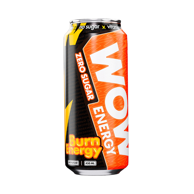 WOW Energy Drinks Burn Energy 500 мл