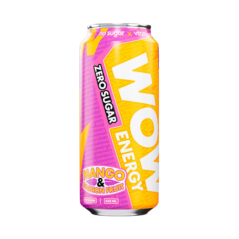 WOW Energy Drinks Манго-маракуйя 500 мл