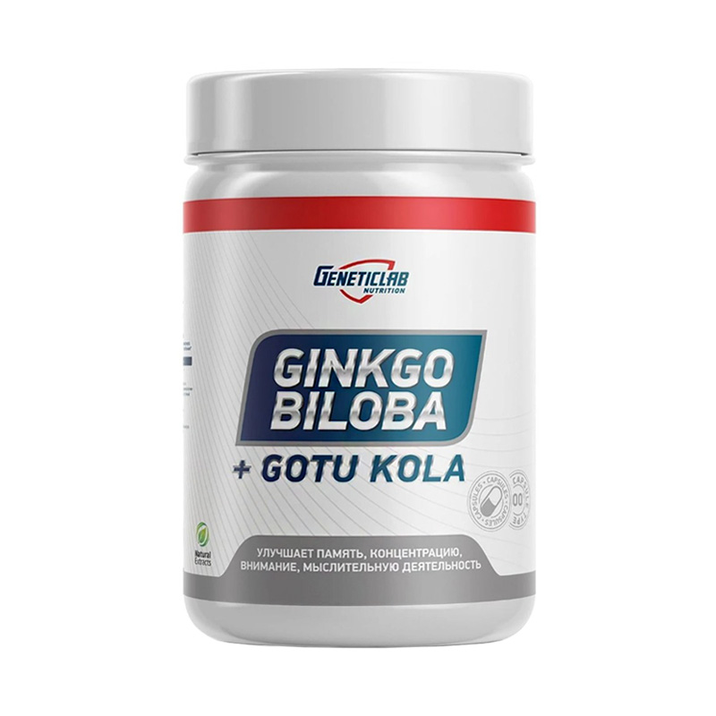 Geneticlab Ginkgo Biloba + Gotu Kola 60 капсул