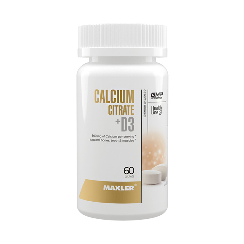 Maxler Calcium Citrate + D3 60 таблеток