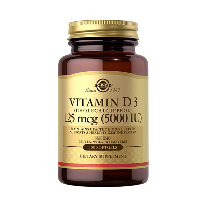 Solgar Vitamin D3 5000 IU 100 капсул