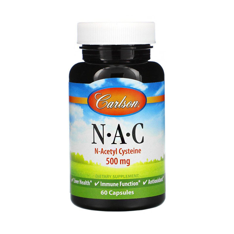 Carlson Labs NAC N-Acetyl Cysteine 500 mg 60 капсул