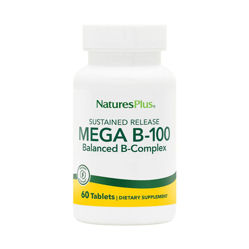 NaturesPlus Mega B-100 Sustained Release 60 таблеток