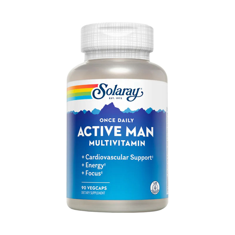 Solaray Once Daily Active Man Multivitamin 90 капсул