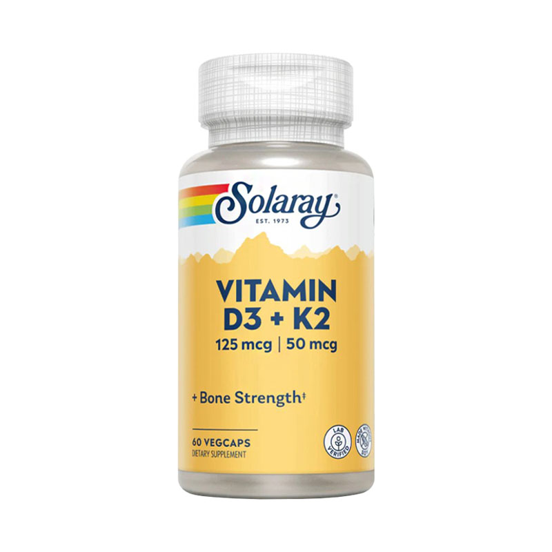 Solaray Vitamin D3 + K2 60 капсул